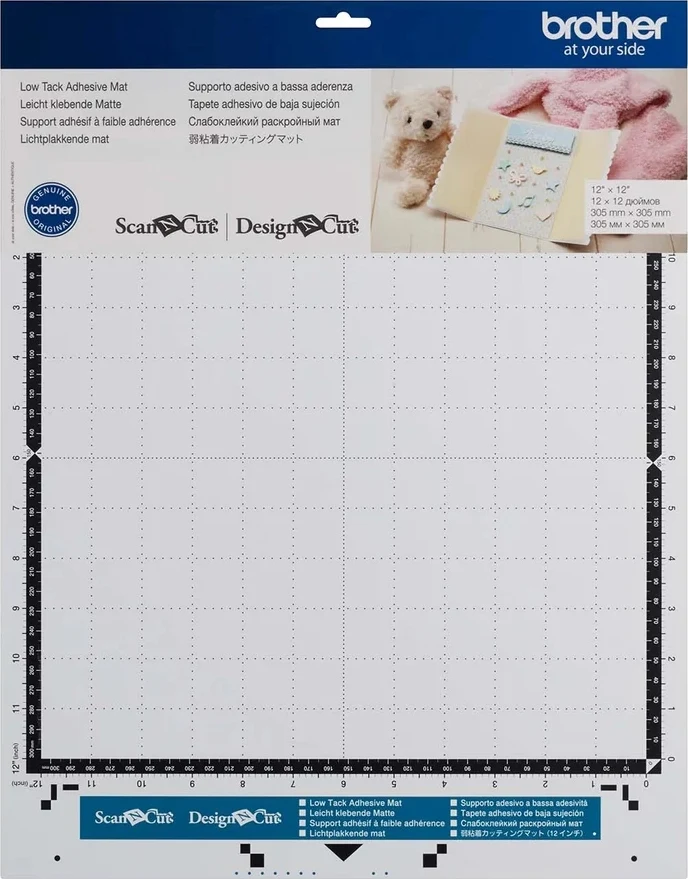 Brother ScanNCut – Low tack selvklæbende skæremåtte 30,5×30,5cm 3 pak