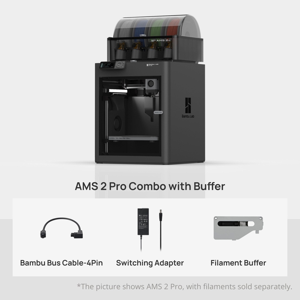 [PF001-U+SA007+SA012-EU] Bambu Lab P1S AMS 2 Pro Combo 3D printer