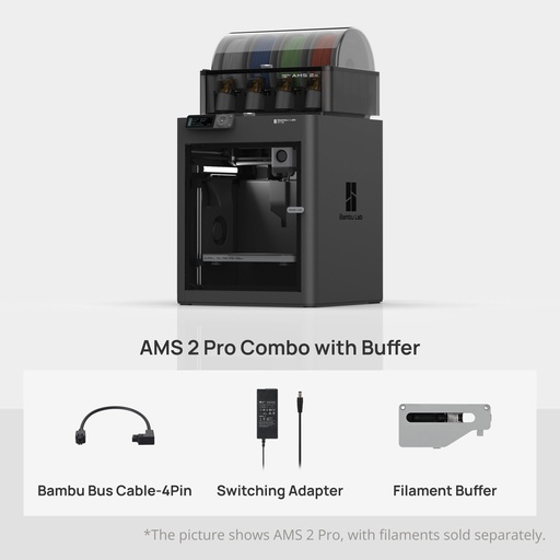 [PF001-U+SA007+SA012-EU] Bambu Lab P1S AMS 2 Pro Combo 3D printer